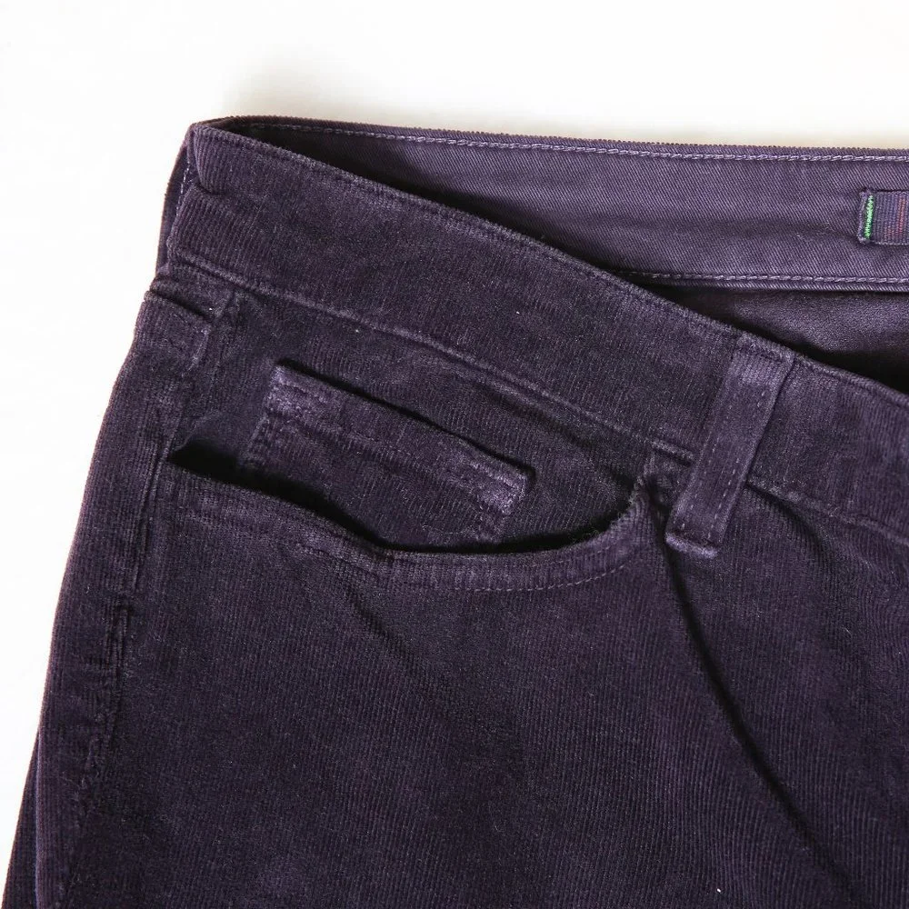 J Brand Purple Corduroy Skinny Leg Pants | Size 32